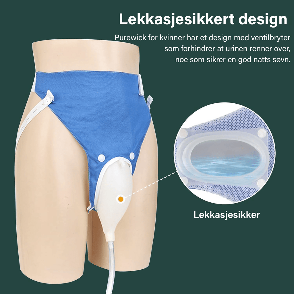 Lekkasjesikker gjenbrukbar medisinsk urinpose - NordHjem