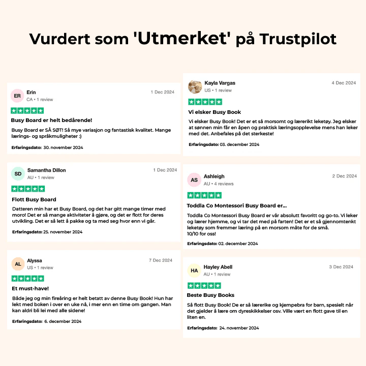 Toddla™ Montessori Aktivitetstavle - NordHjem