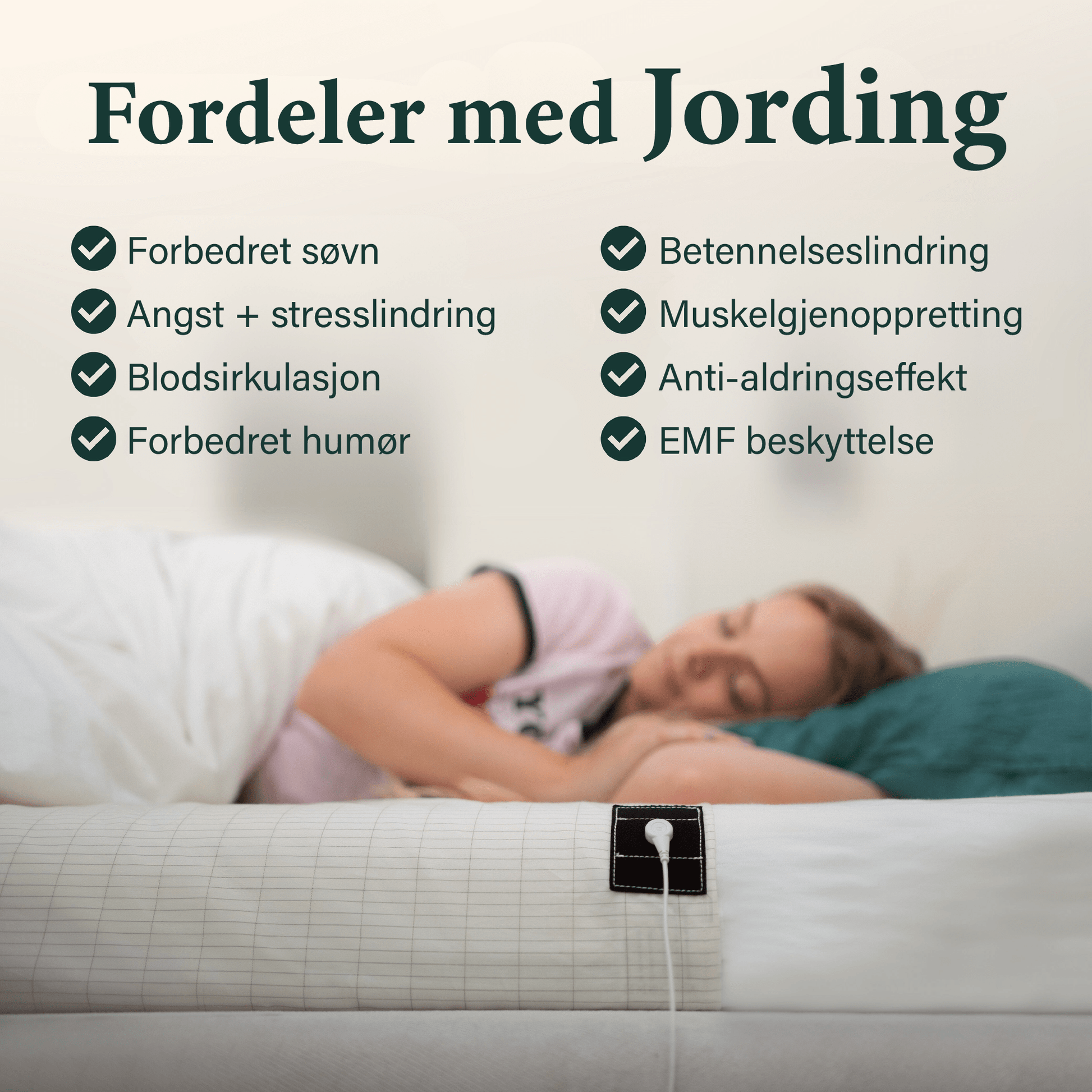 PureGrounding® Sengeteppe - NordHjem