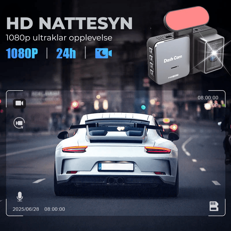 RoadHalo™ Dashbordkamera - NordHjem