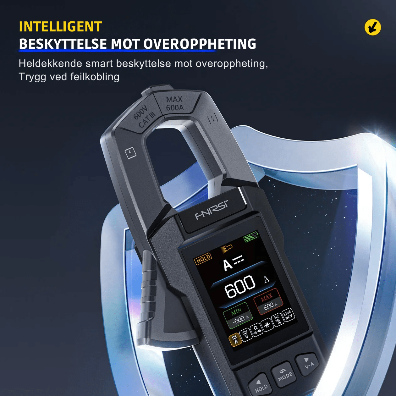 DMC - 100 SmartMeter™ | Presisjons Strømtang Multimeter med Fargeskjerm - NordHjem