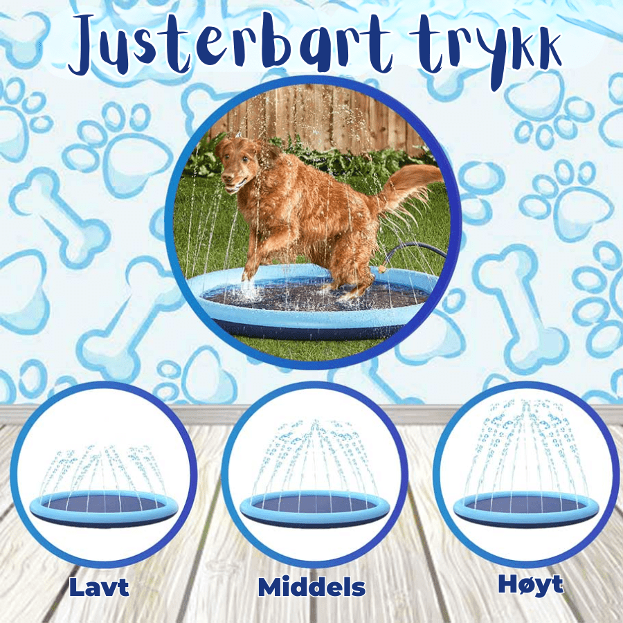 SplashPup™ – Sprinklerbasseng for hunder - NordHjem