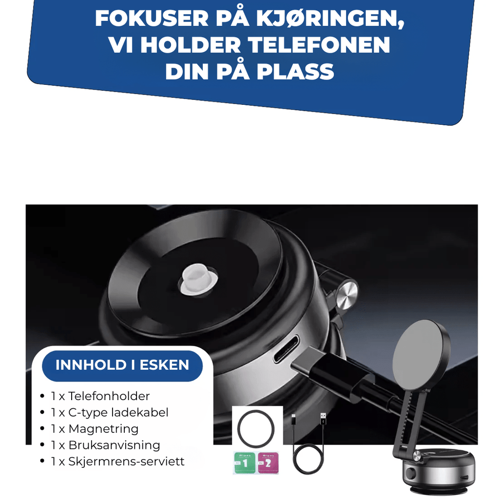 HoldNGo™ | 360° Magnetisk Mobilholder - NordHjem