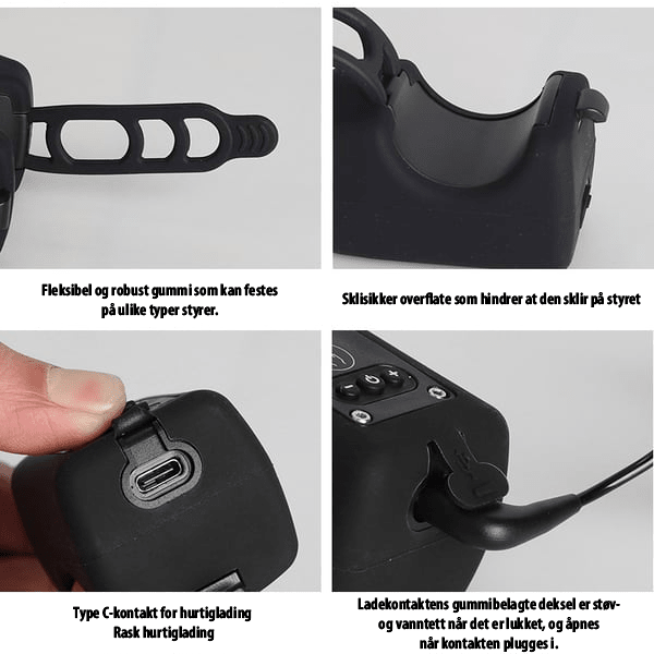 VeloShield 110: Sykkelhorn og lys for all slags vær - NordHjem