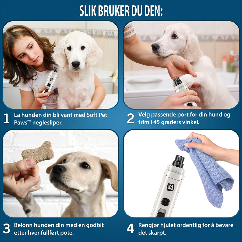 #Soft Pet Paws™ v2 - Oppgradert profesjonell neglesliper for hunder