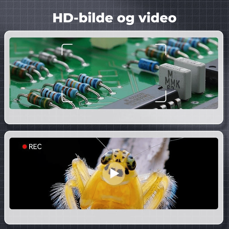 Zoomin™ | Håndholdt digitalt mikroskop med LED‑belysning - NordHjem
