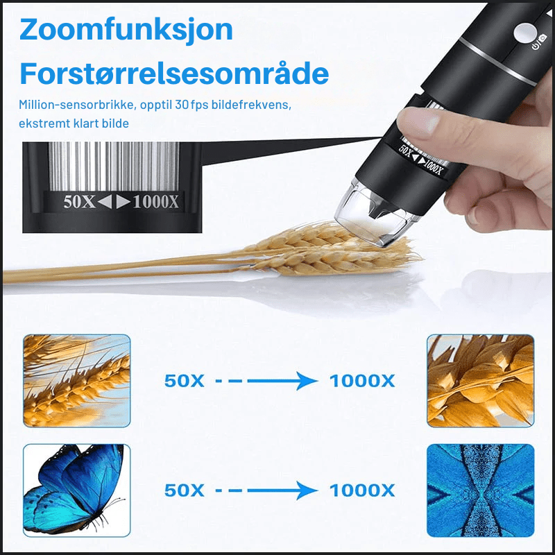PocketZoomer™ | Digitalt HD Mikroskop - NordHjem