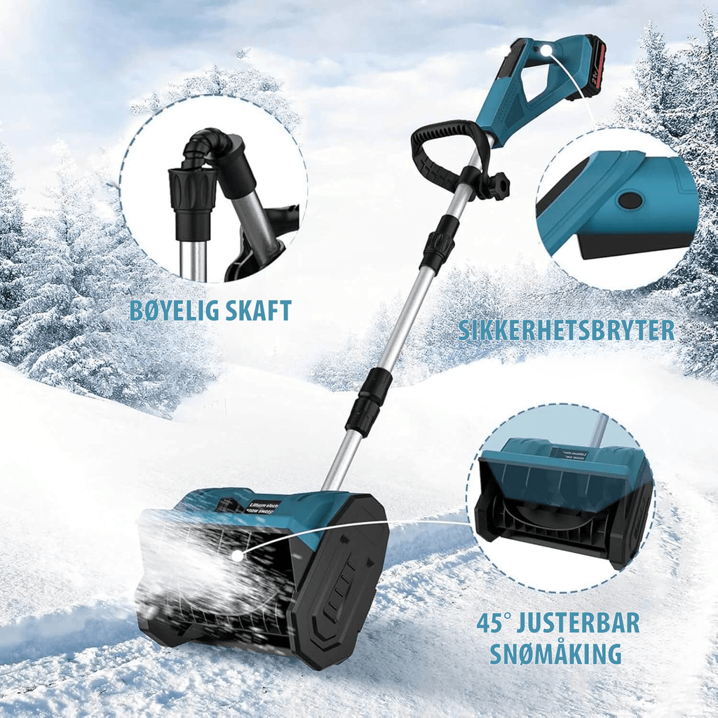 Batteridreven Snøskuffe - NordHjem