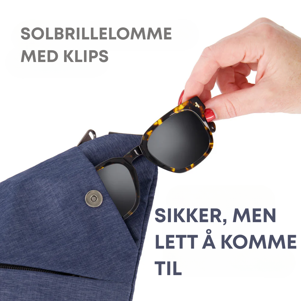 WanderSafe™ | Anti‑Tyveri Crossbody‑veske