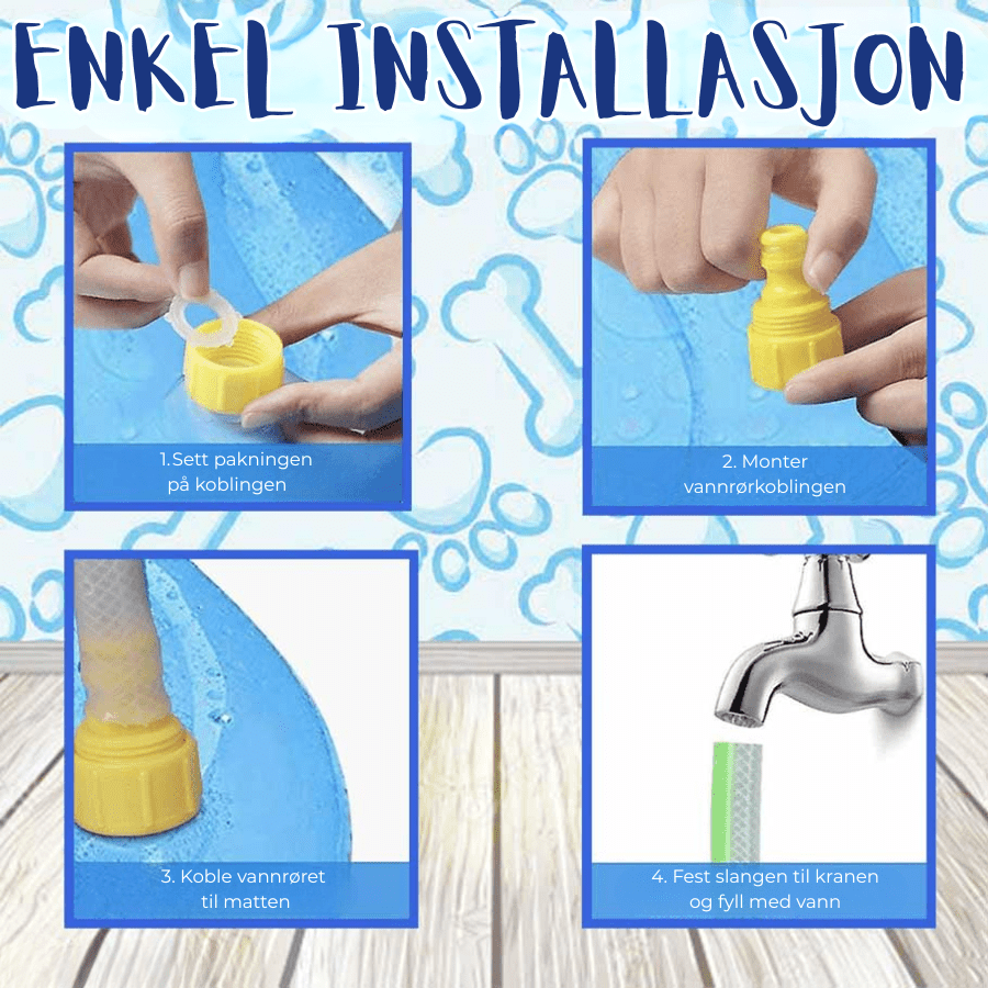 SplashPup™ – Sprinklerbasseng for hunder - NordHjem