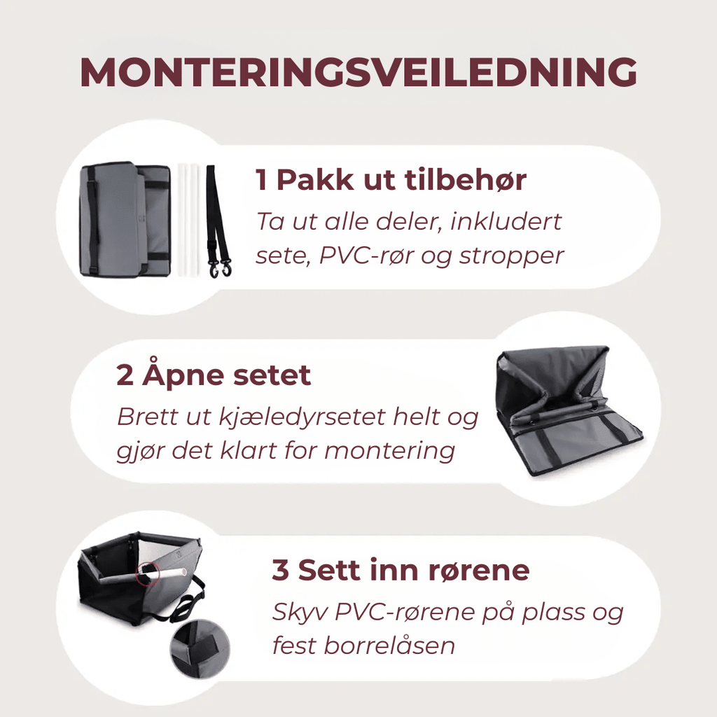 PurrfectRide™ Car Seat – Luftig komfort for små og mellomstore kjæledyr - NordHjem