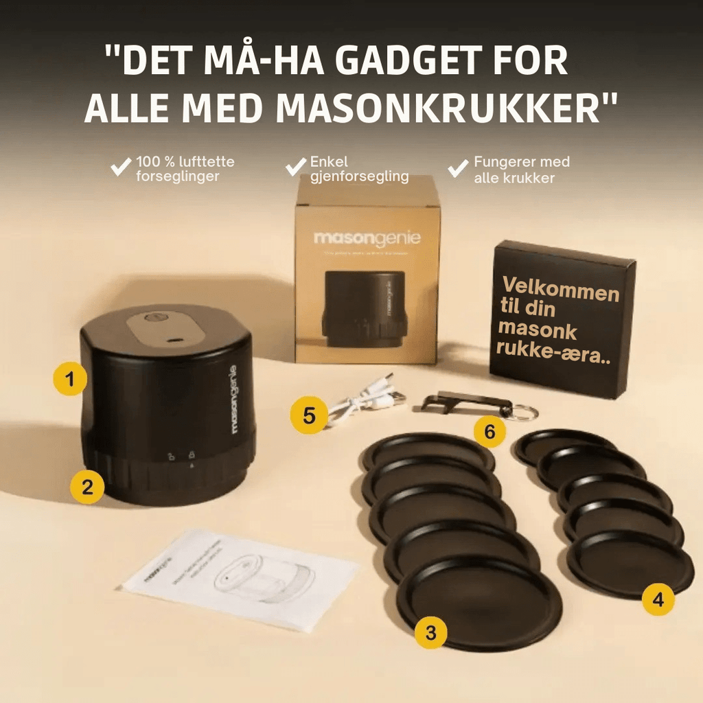 PerfectSeal™ Mason Genie – Tätning har aldrig varit enklare! - NordHjem