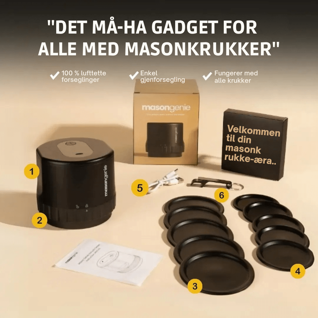 PerfectSeal™ Mason Genie – Tätning har aldrig varit enklare! - NordHjem