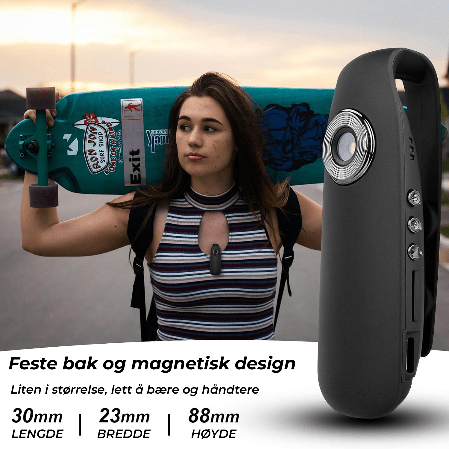 SafeSight 1080P minikamera: Ta opp, beskytt, gjenopplev - NordHjem