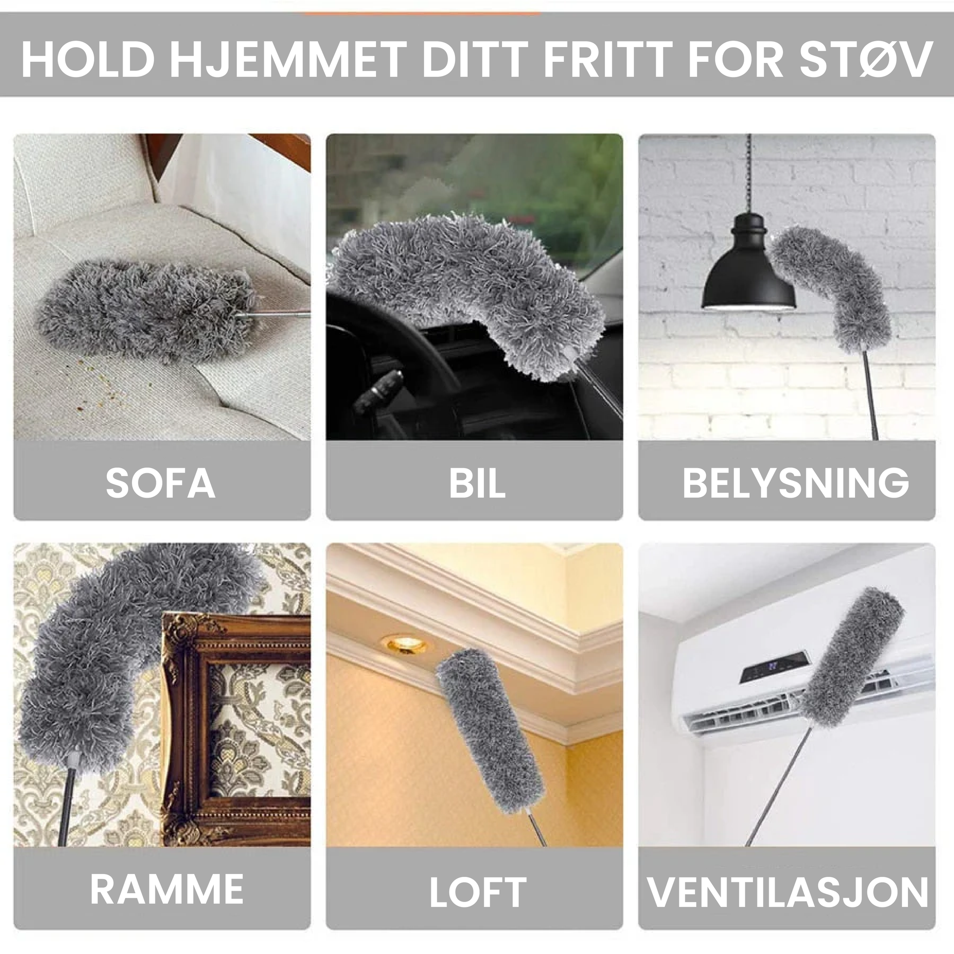Uttrekkbar Rengjøring Duster (Opptil 3 meter) - NordHjem