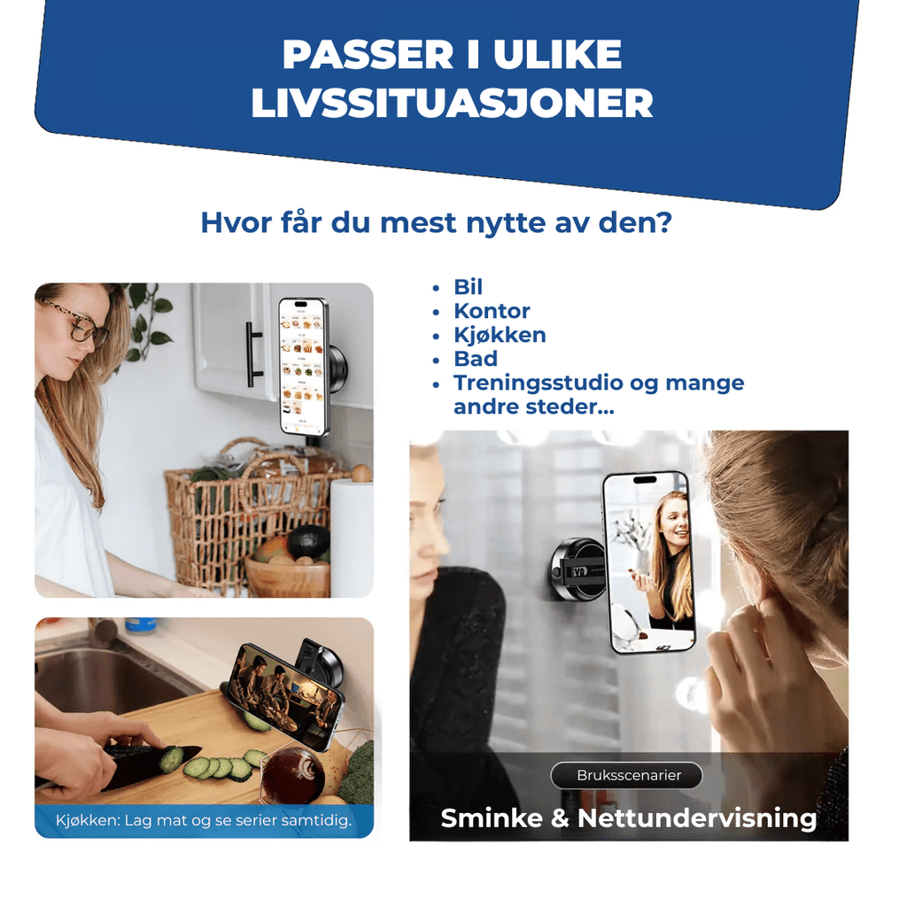 HoldNGo™ | 360° Magnetisk Mobilholder - NordHjem
