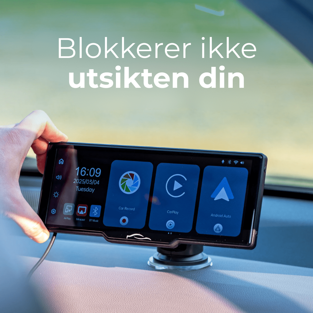 DriveScreen X10 – ingen kompliserte installasjoner kreves - NordHjem