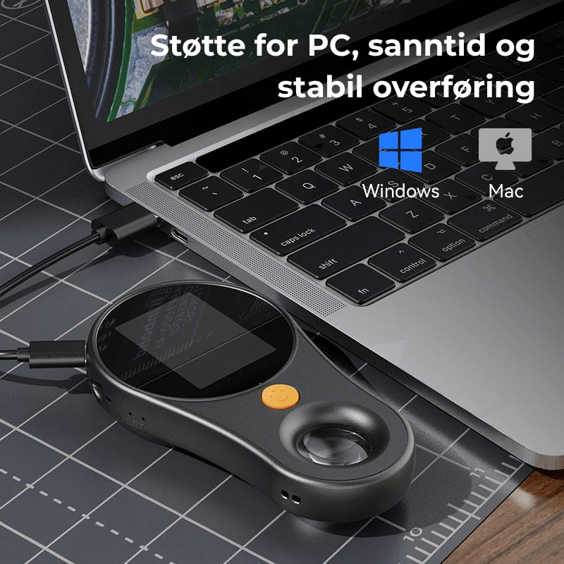Zoomin™ | Håndholdt digitalt mikroskop med LED‑belysning - NordHjem