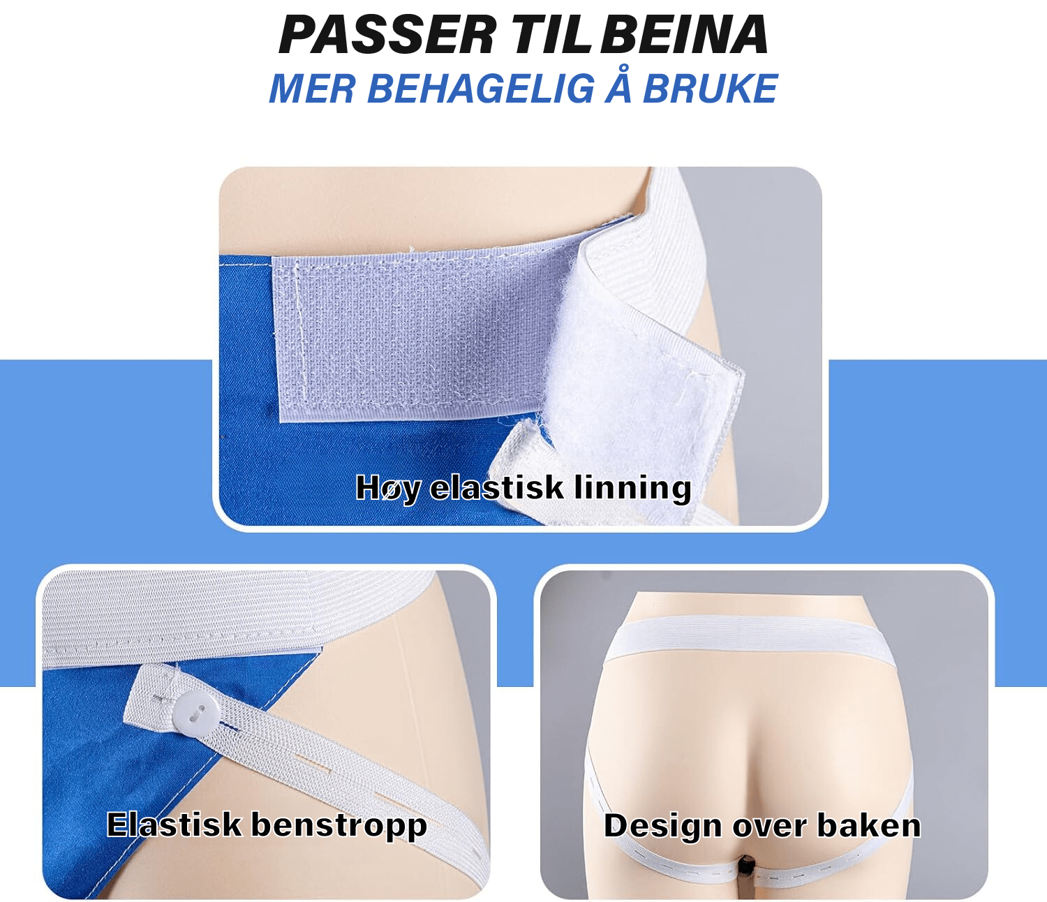 Lekkasjesikker gjenbrukbar medisinsk urinpose - NordHjem