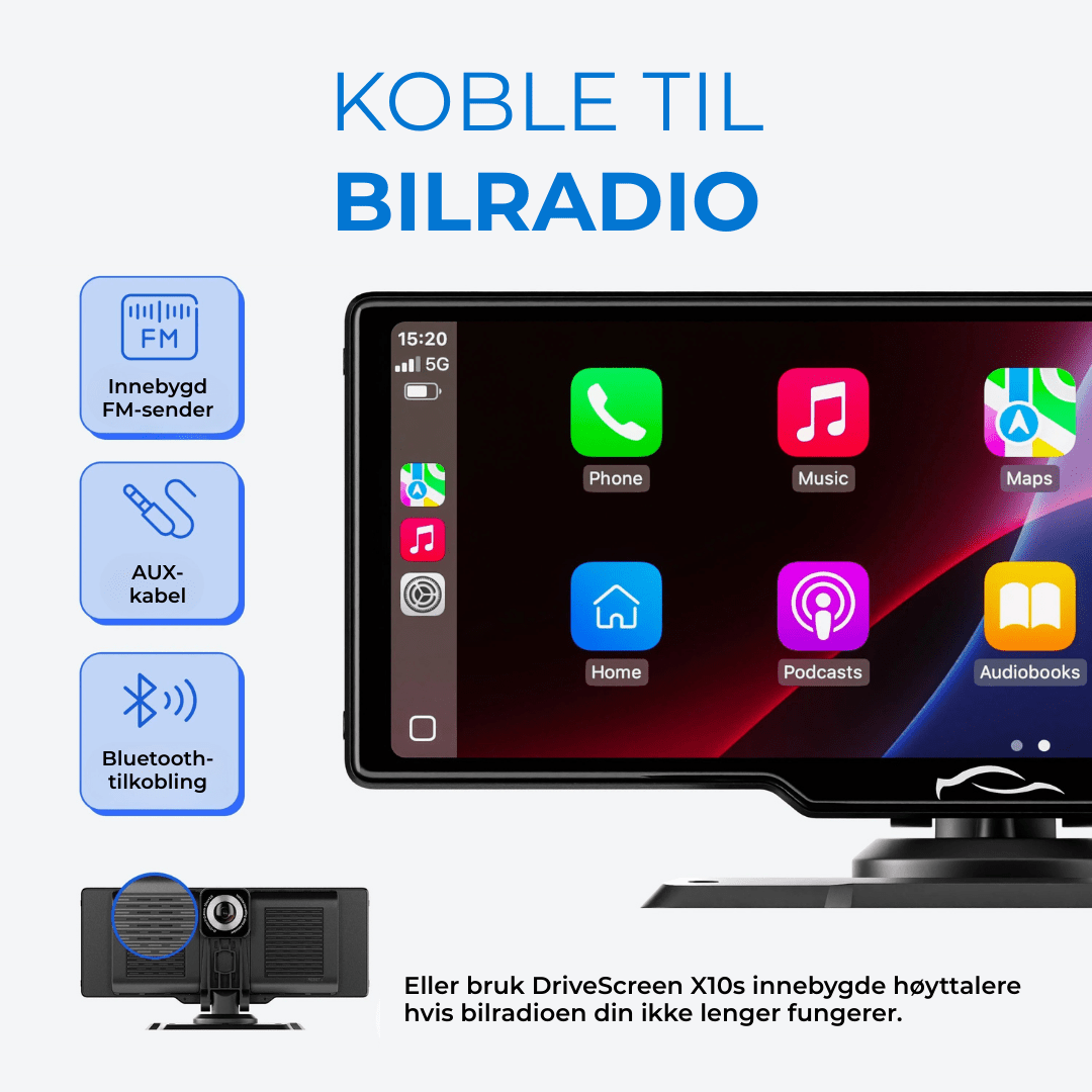 DriveScreen X10 – ingen kompliserte installasjoner kreves - NordHjem