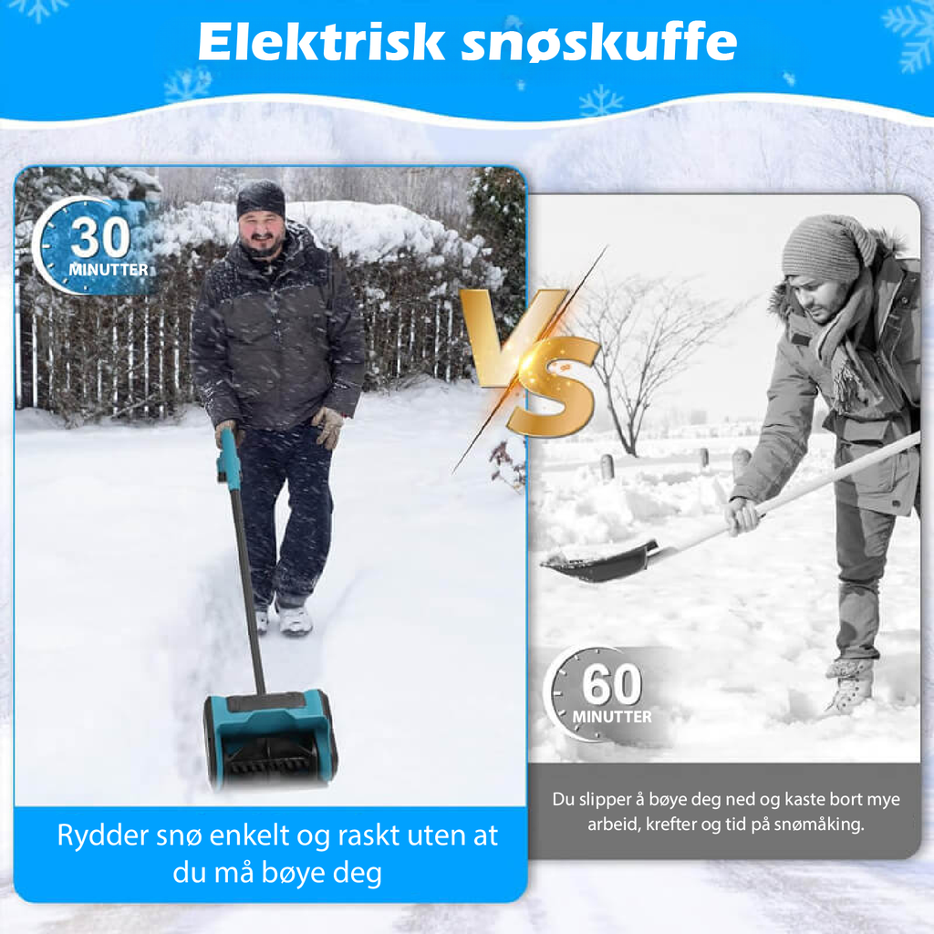 Batteridreven Snøskuffe - NordHjem