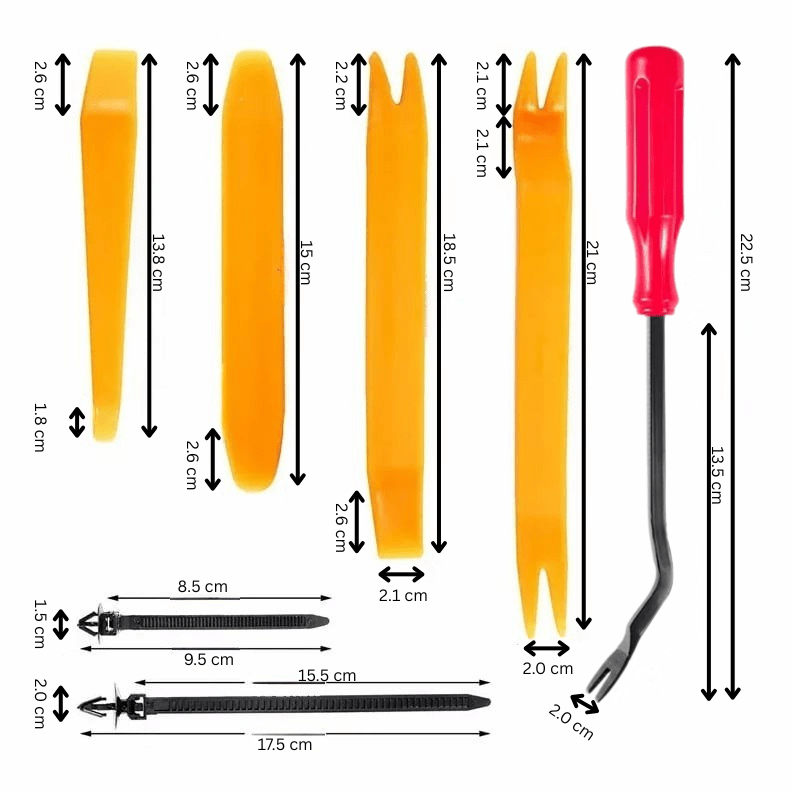 FixMate Universal Fasteners 680 Kit – 680PCS Bilklips med Verktøysett - NordHjem