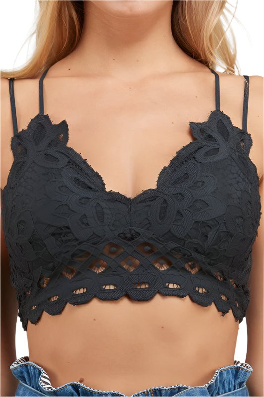 Kvinne Bralette Dobbel Stropp Blonde Charcoal - NordHjem