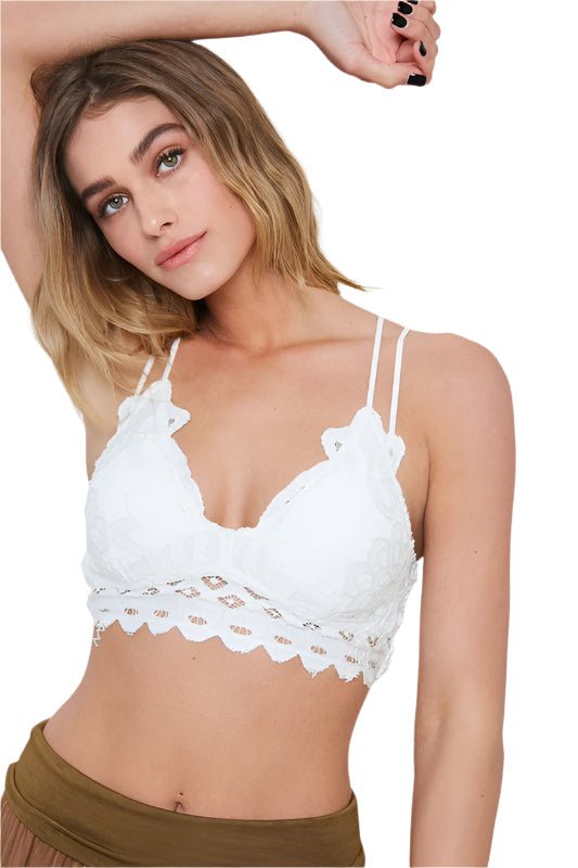 Kvinne Bralette Dobbel Stropp Blonde Charcoal - NordHjem