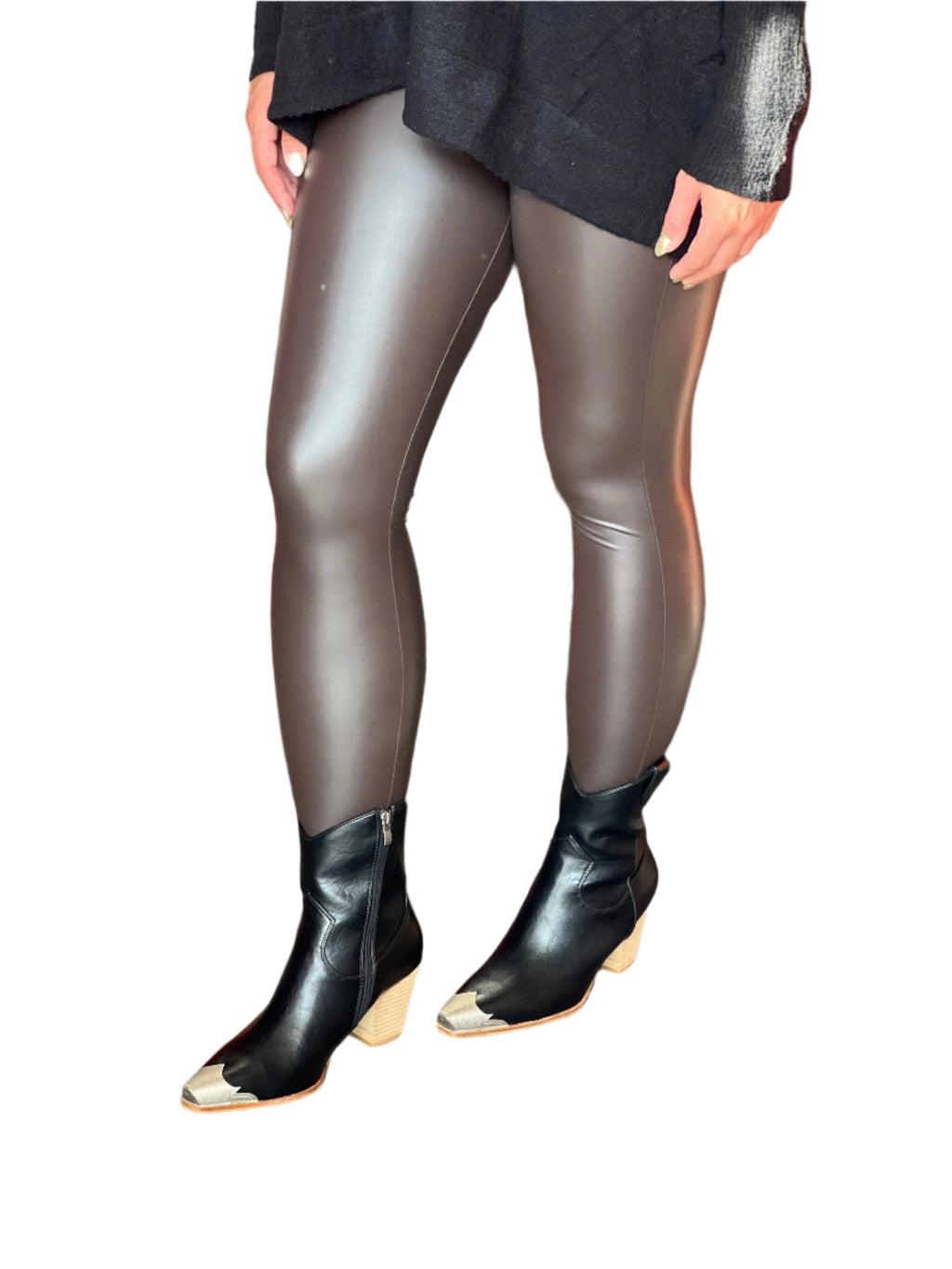 Kvinners Leggings i Kunstlær - NordHjem