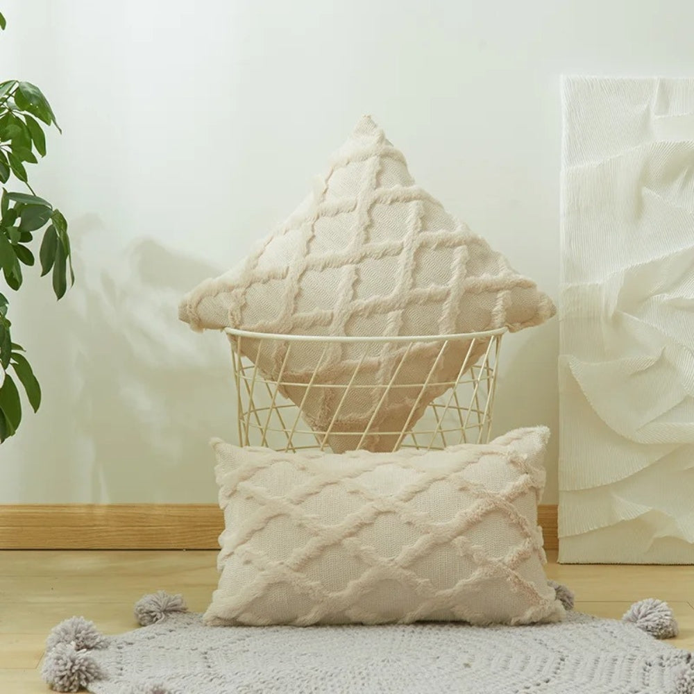 Lunel fløyelsputetrekk i boho-stil