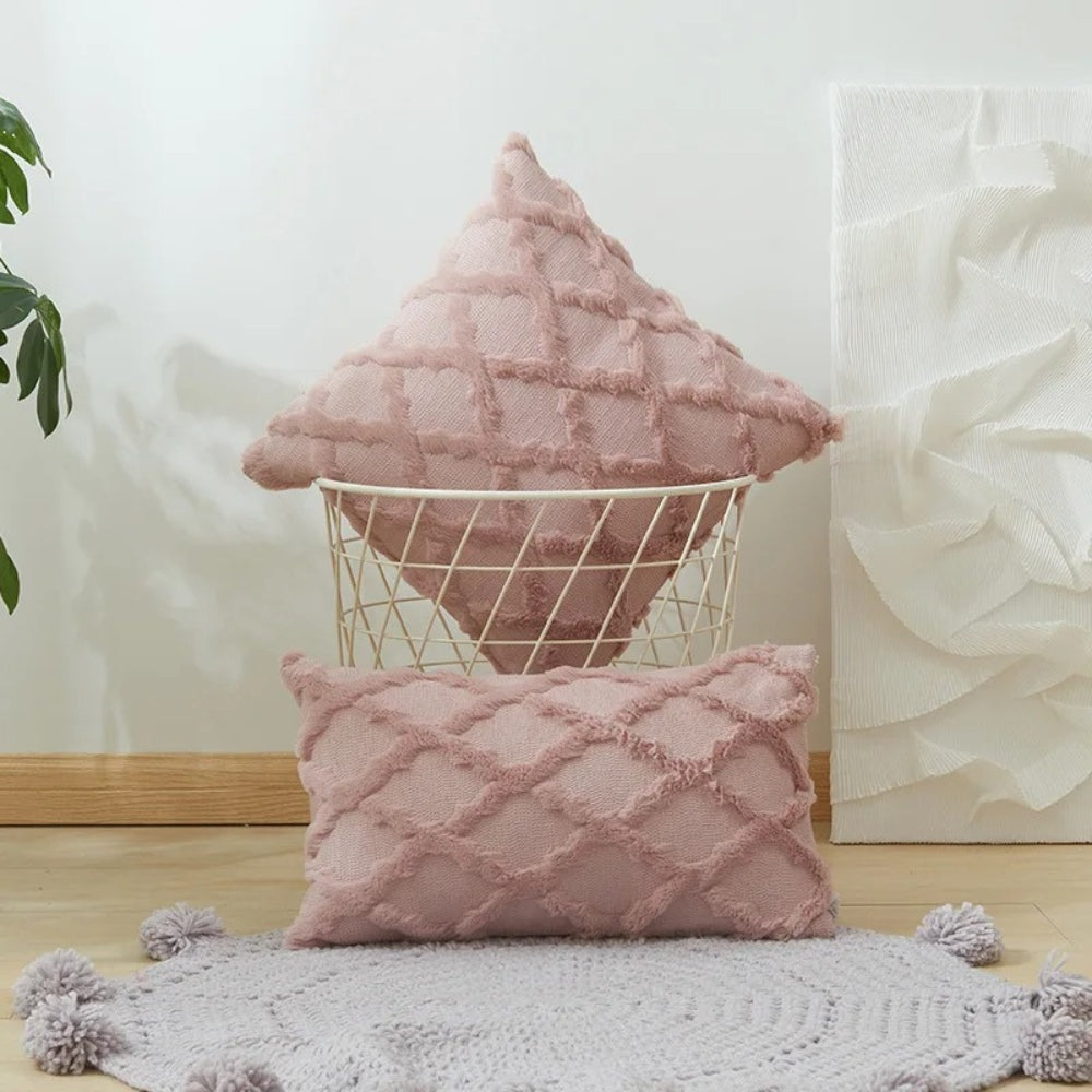 Lunel fløyelsputetrekk i boho-stil