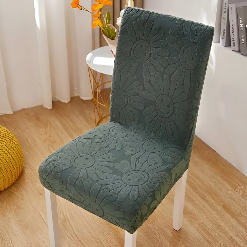 Fleur elastisk stoltrekk med smileblomst