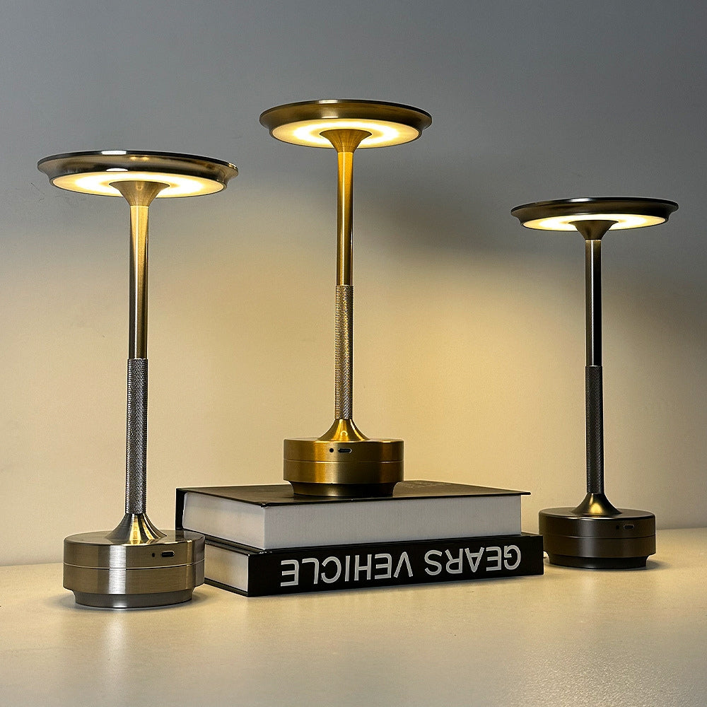 Lunox oppladbar LED-skrivebordslampe – Matte Sølv