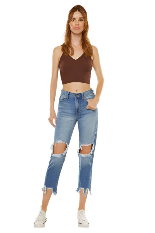 Mamma Fit Denim Jeans Høy Midje - NordHjem