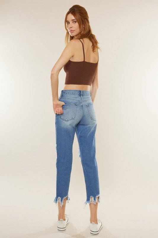 Mamma Fit Denim Jeans Høy Midje - NordHjem