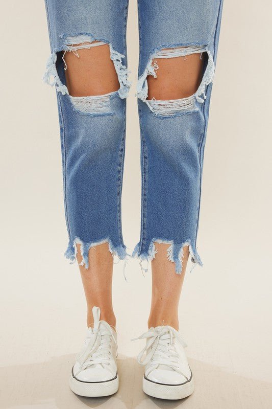 Mamma Fit Denim Jeans Høy Midje - NordHjem