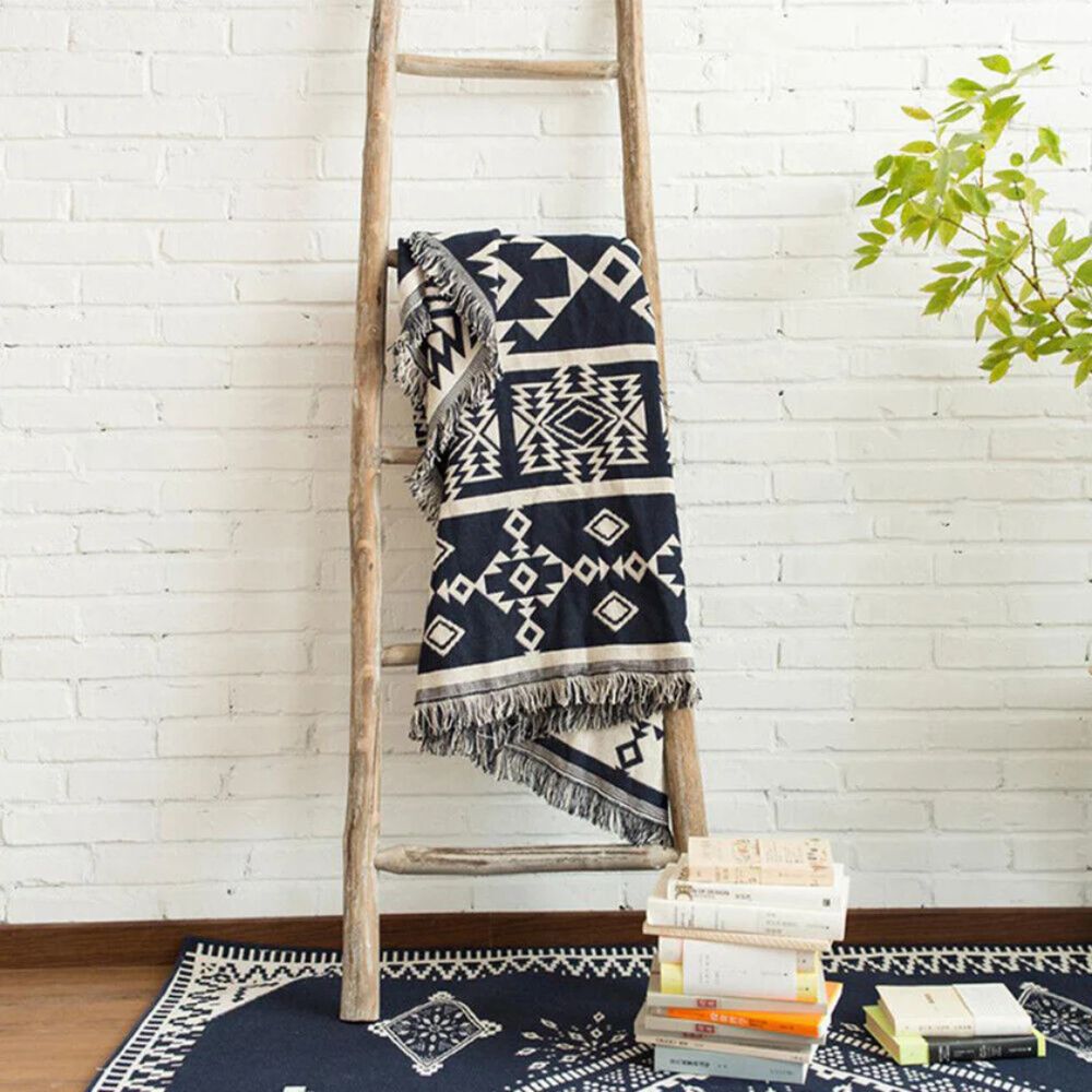 Nomad Weave boho-pledd
