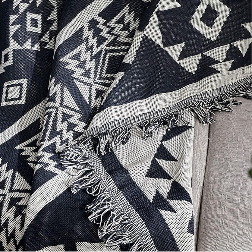 Nomad Weave boho-pledd