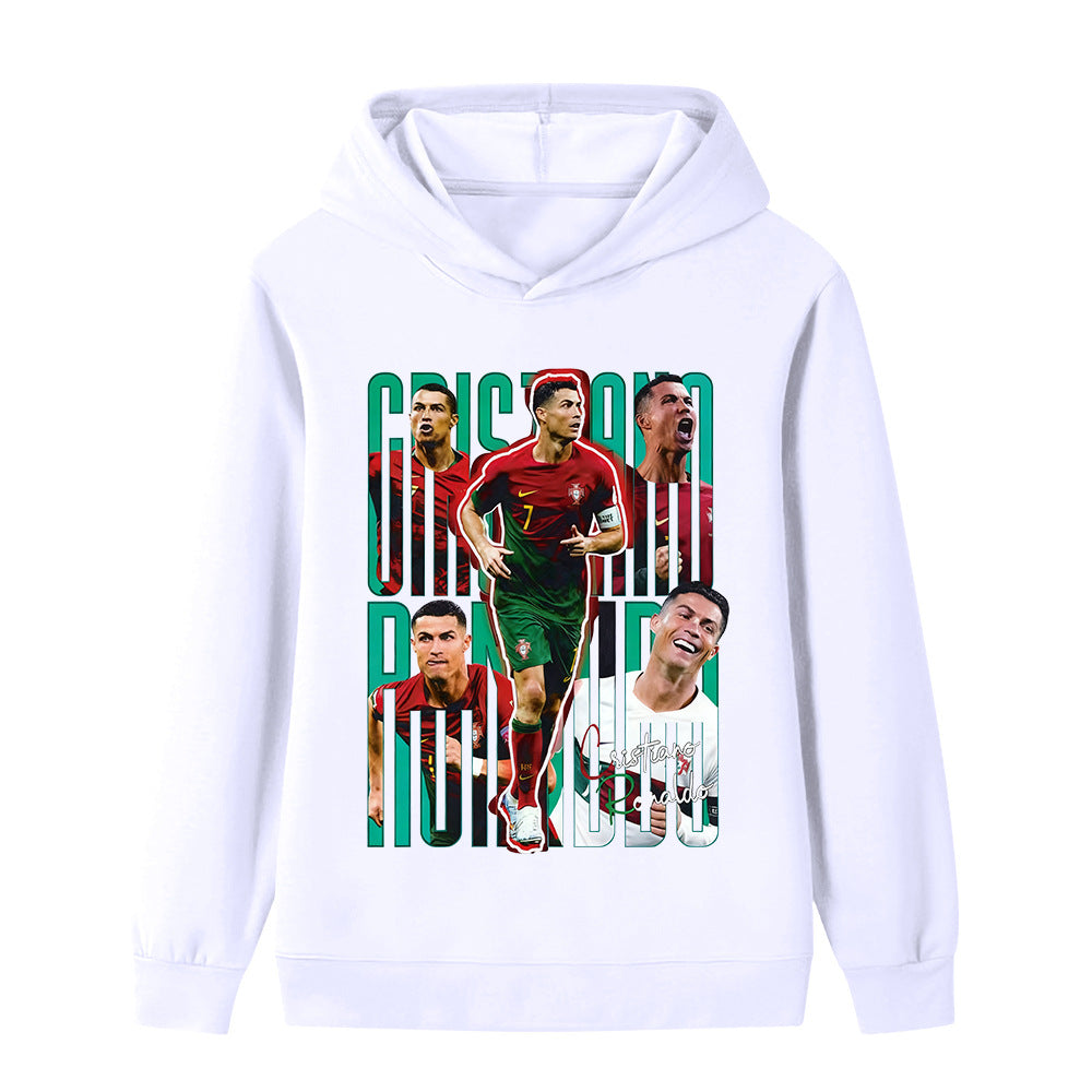 Ronaldo Fotball Hettegenser til Barn - Portugal - Hoodie