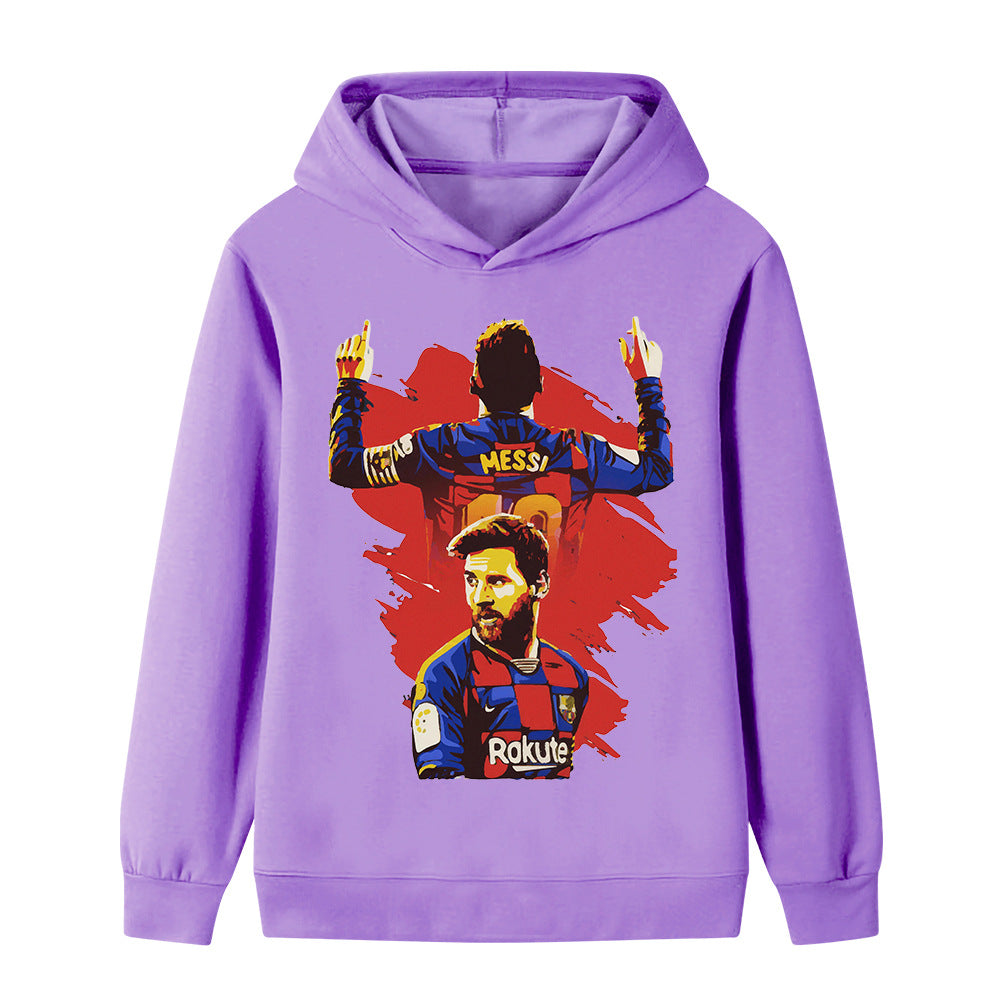 Lionel Messi Fotball Hettegenser til Barn - Barcelona