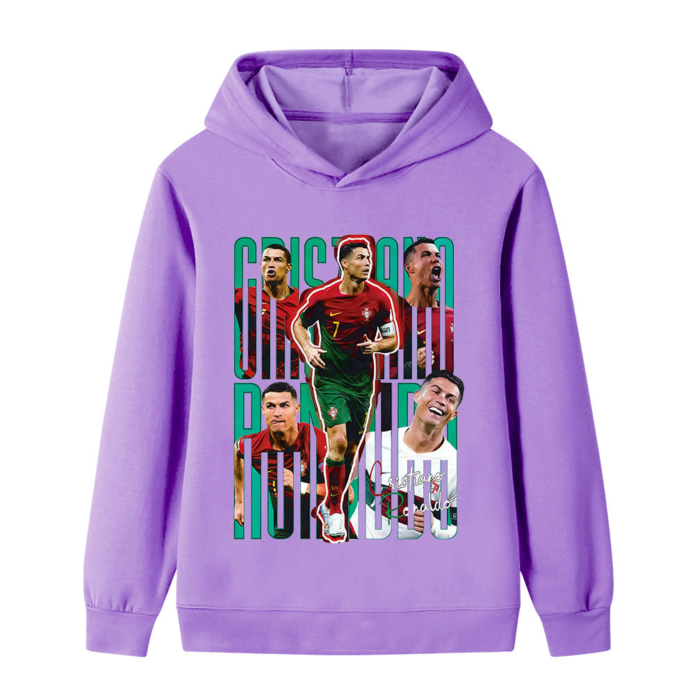 Ronaldo Fotball Hettegenser til Barn - Portugal - Hoodie