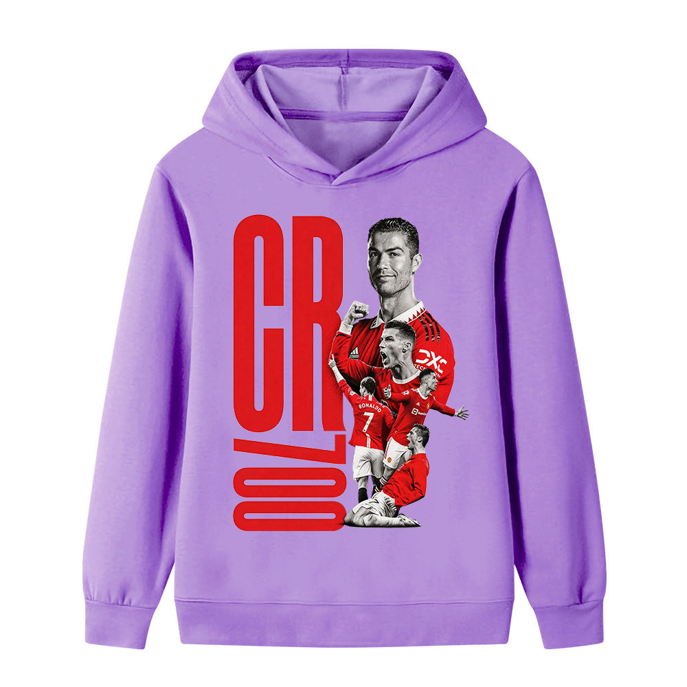 Cristiano Ronaldo Fotball Hettegenser til Barn - Manchester United - Hoodie