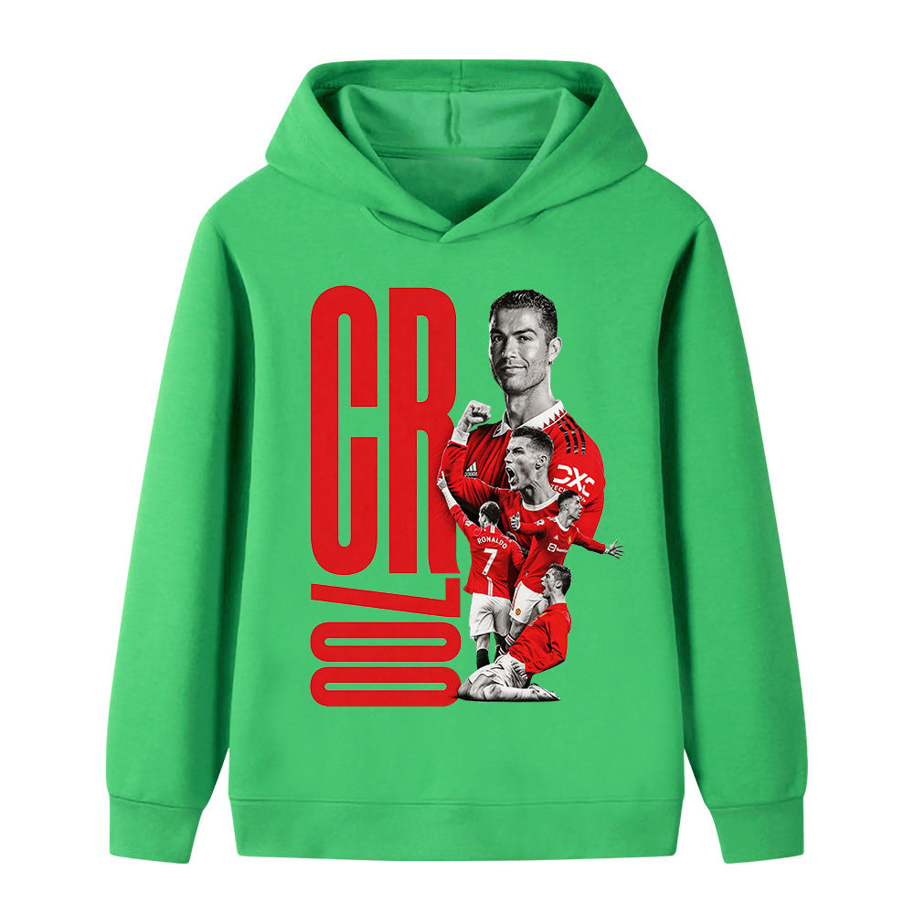 Cristiano Ronaldo Fotball Hettegenser til Barn - Manchester United - Hoodie