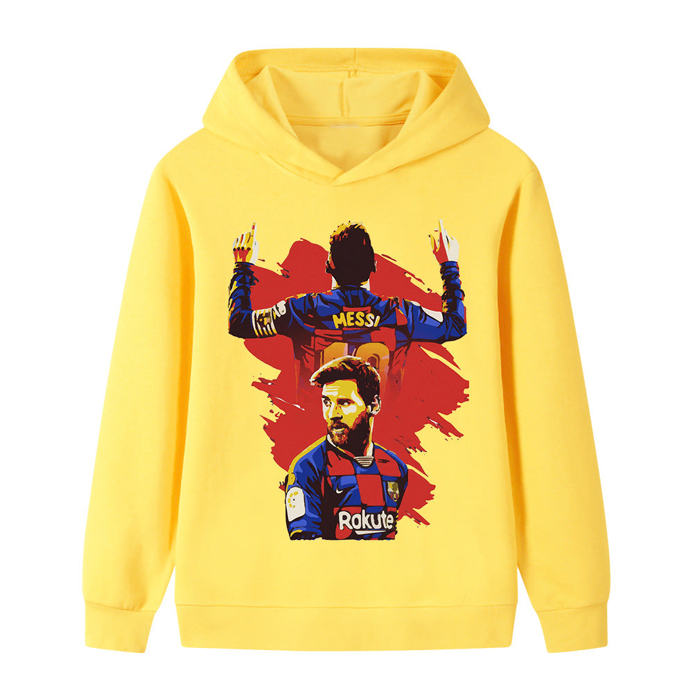 Lionel Messi Fotball Hettegenser til Barn - Barcelona