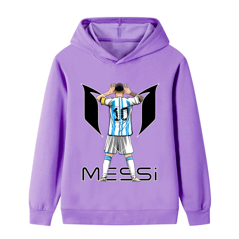 Lionel Messi Fotball Hettegenser til Barn - Hoodie