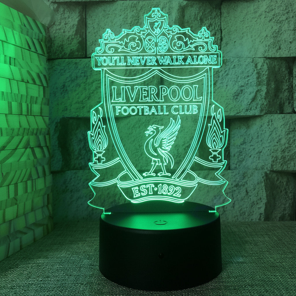 Fotball 3D Illusjon LED-Lampe - Nattlampe - Nattlampe