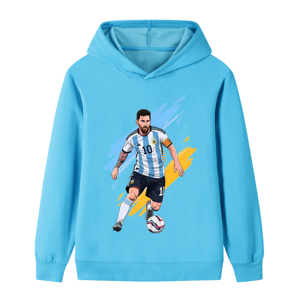 Lionel Messi Fotball Hettegenser til Barn - Argetina
