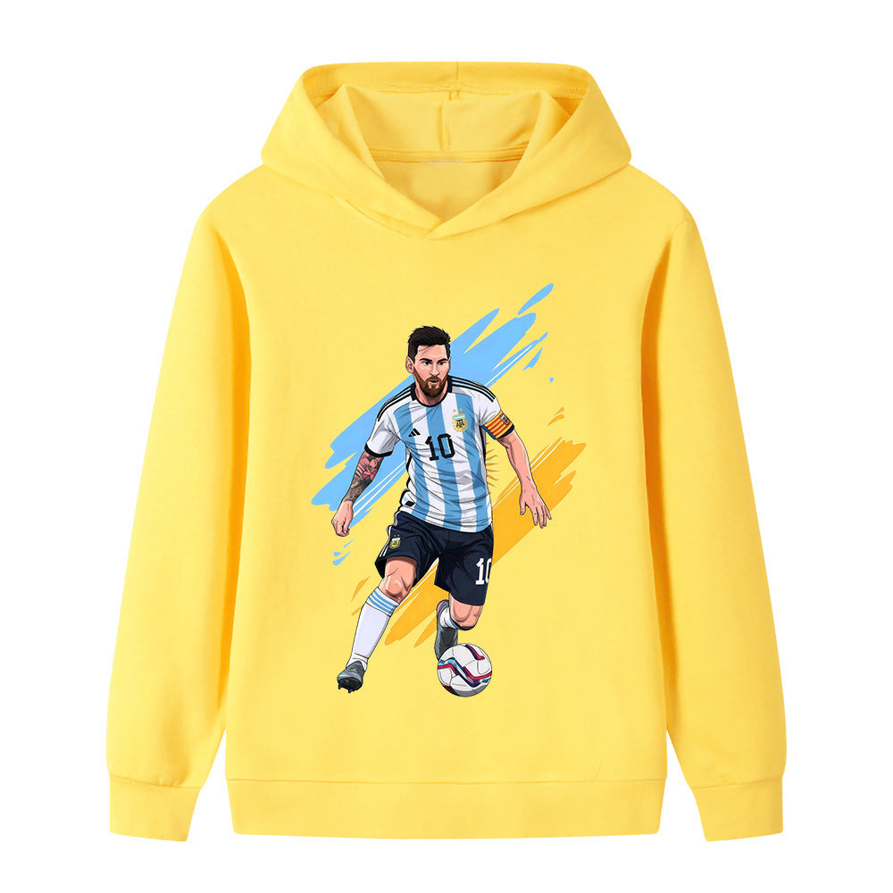Lionel Messi Fotball Hettegenser til Barn - Argetina