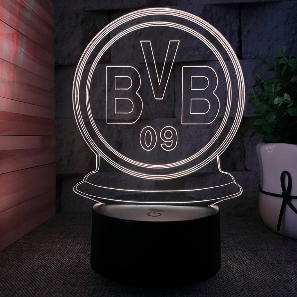 Fotball 3D Illusjon LED-Lampe - Nattlampe - Nattlampe