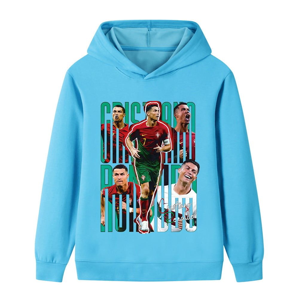 Ronaldo Fotball Hettegenser til Barn - Portugal - Hoodie
